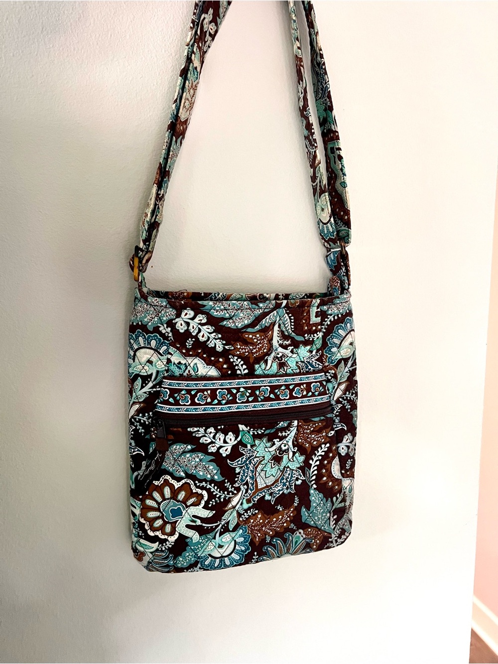 Vera Bradley 2006 Java Blue Side Bag